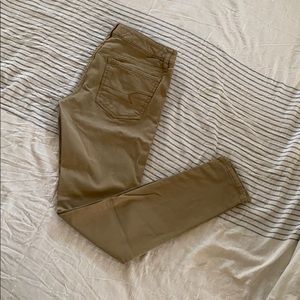 American Eagle Khaki Skinny Jeans